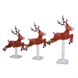 Reindeer Silhouettes Parade Float Kit (set of 3)